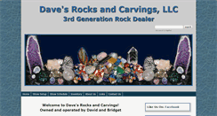 Desktop Screenshot of davesrocksandcarvings.com