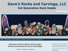 Tablet Screenshot of davesrocksandcarvings.com